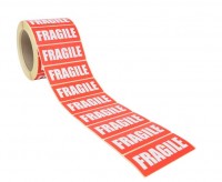 Fragile Printed Adhesive Labels
