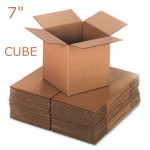 Single Wall Brown Boxes 178x178x178mm (7"x7"x7")