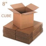Single Wall Brown Boxes 203x203x203mm (8"x8"x8")
