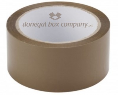 Brown Sealing Tape 66m  - buy online from Donegal Box Company, Ireland