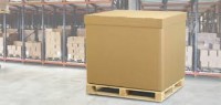 Double wall Pallet Boxes with Lid 1200x1000x900mm 48"x40"x35"