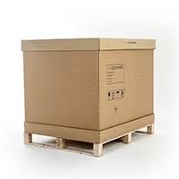 Pallet Box with Separate Lid and Base 1200x1000x580mm (48"x40"x23")