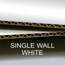 Single Wall White Cardboard Sheets